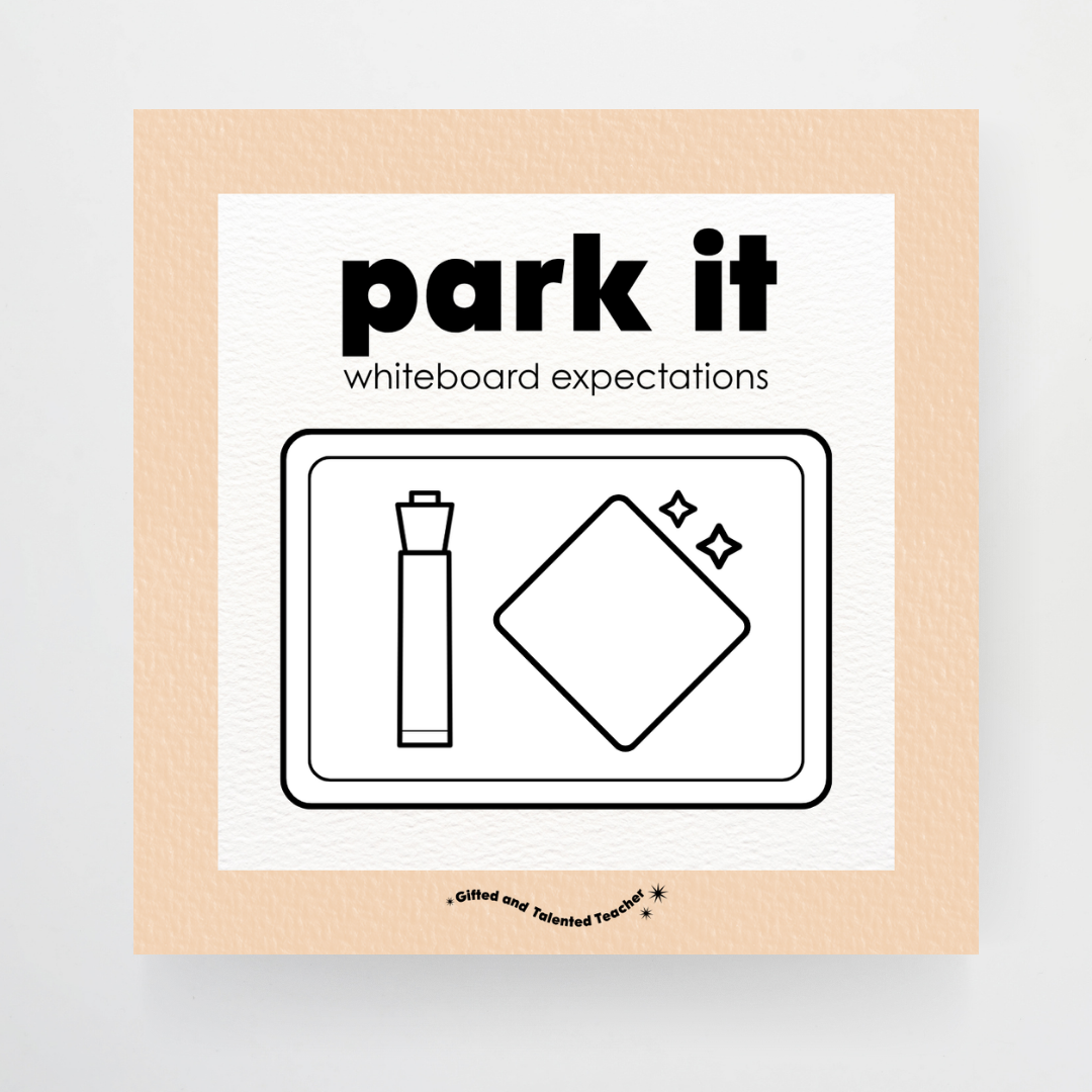 Mini Whiteboard Expectations, Prompts and Cues: Square Icons - Woodland Classroom Decor