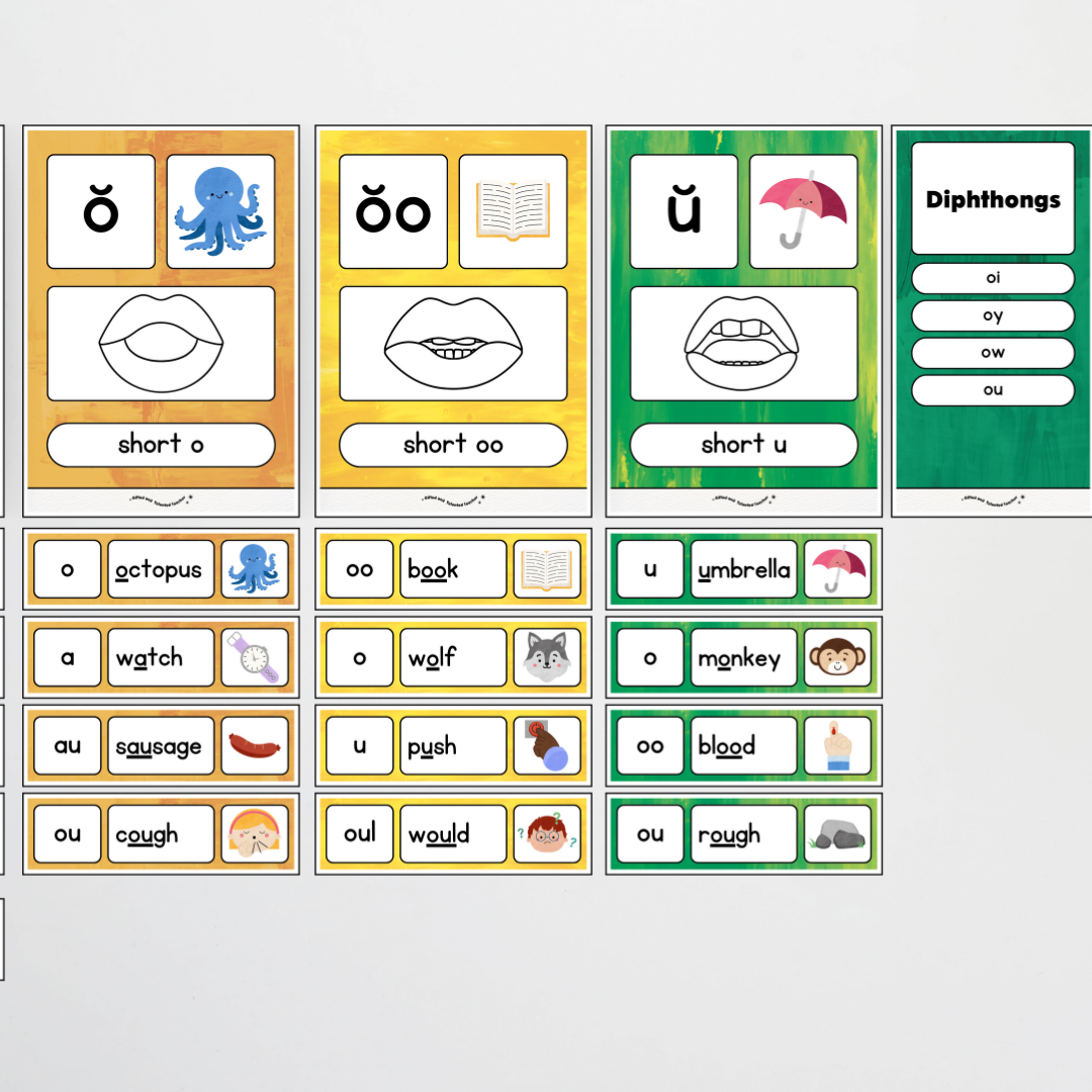 Sound Wall with Mouth Articulation - Australian Fauna and Flora Classroom Decor