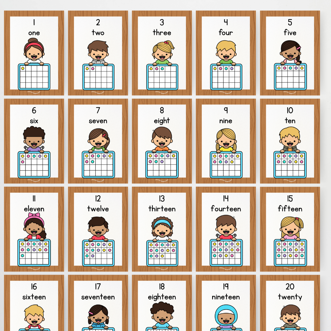 Ten Frames Posters - Place Value Posters: Numbers 0-20 Back To School Classroom Decor