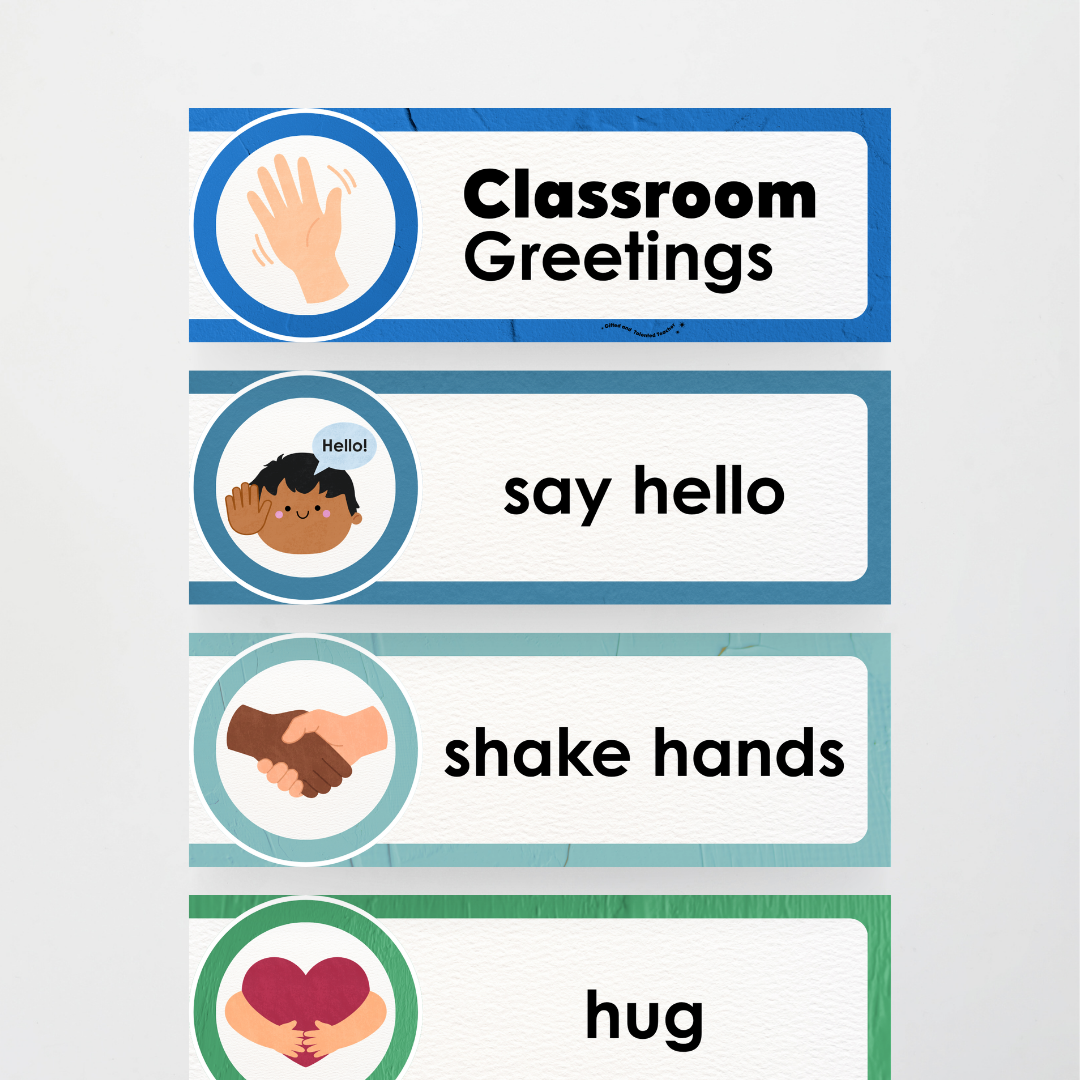Morning Greetings - North America Classroom Decor