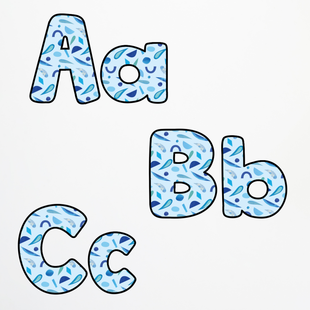 Pete Cromer: A-Z Blue Letters - Sea Life Collection