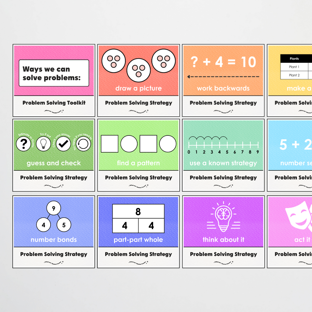 Mathematics Posters Bundle - Rainbow Classroom Decor