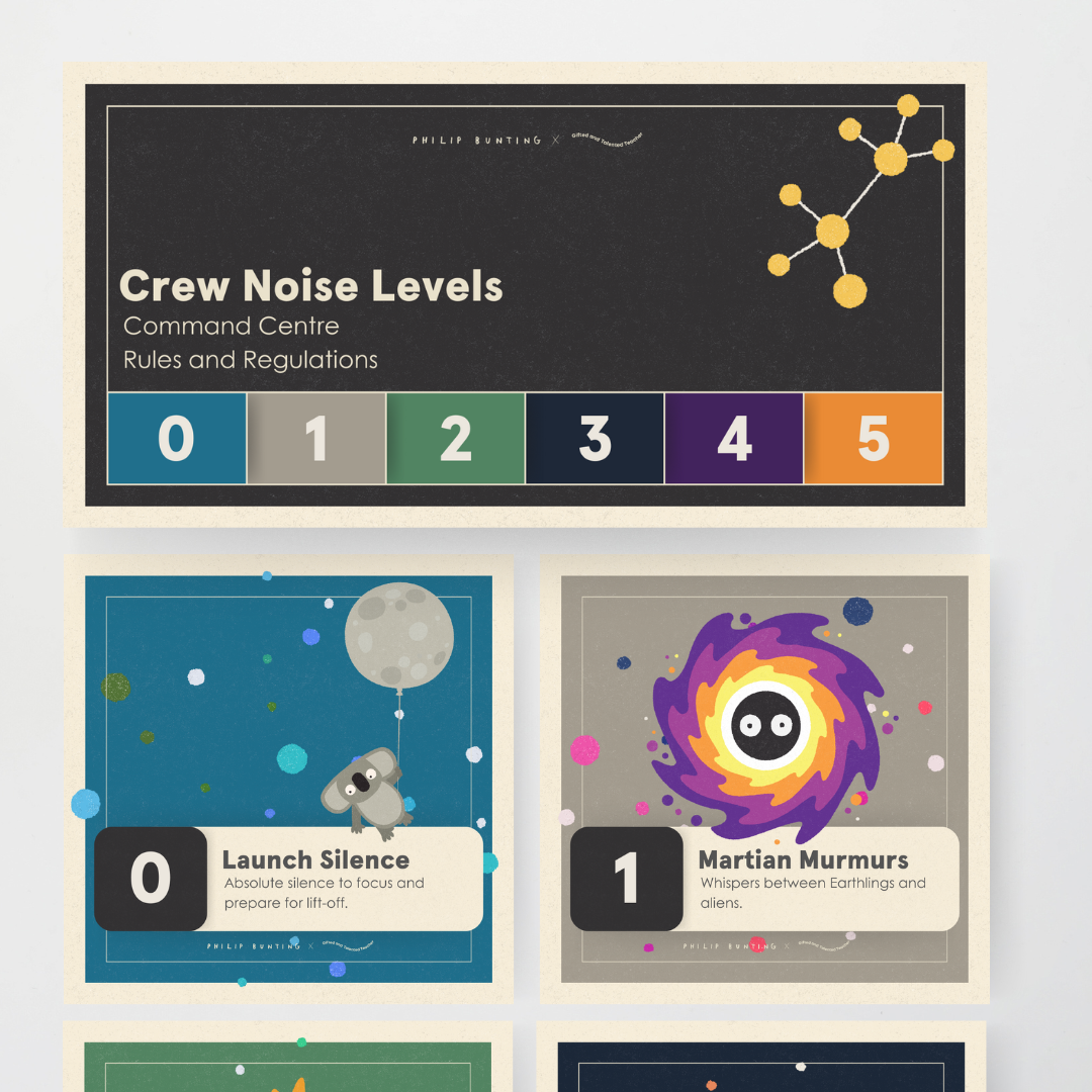 Philip Bunting: Noise Level Display - Watch this Space Classroom Decor - Teacher Resources & Classroom Decor