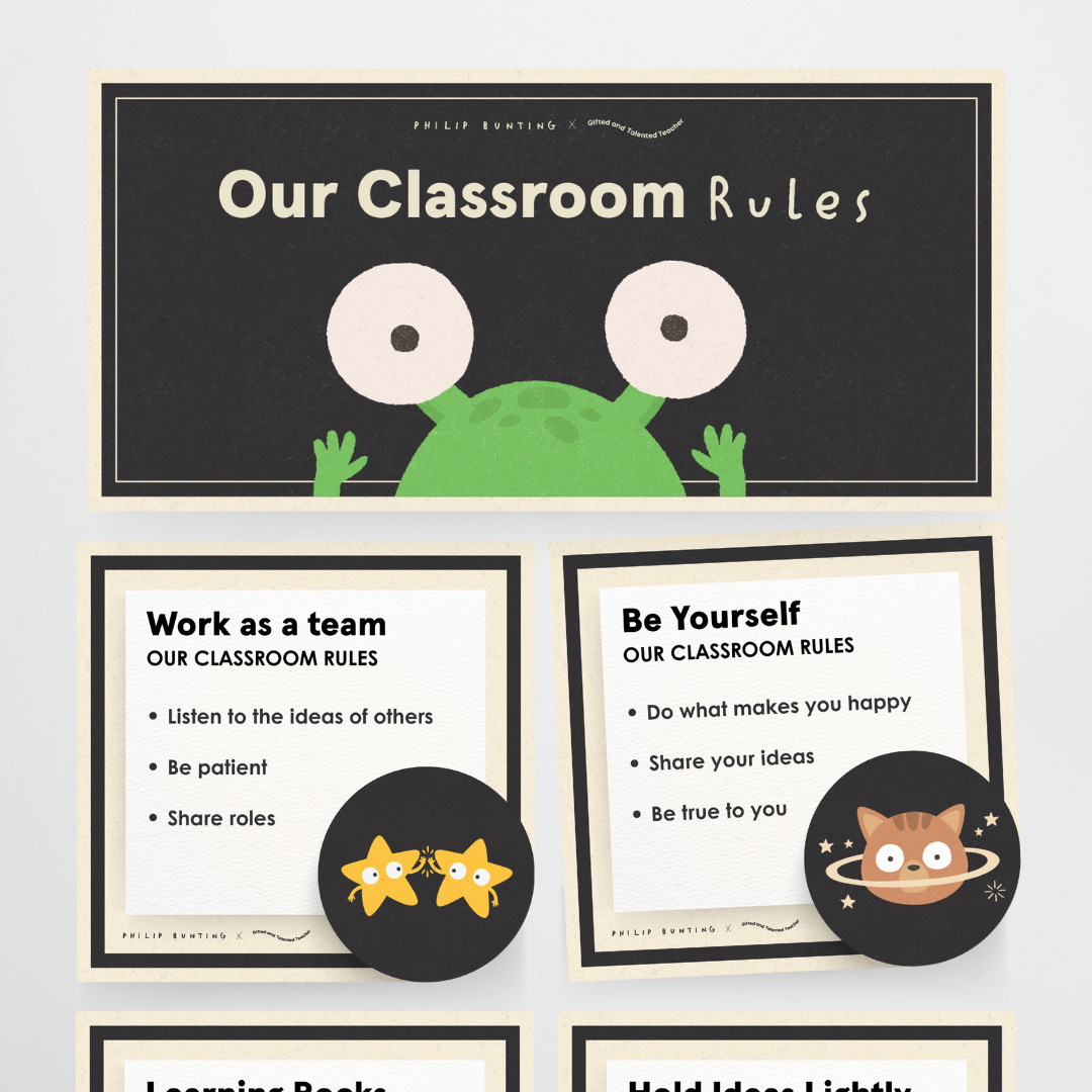 Philip Bunting: Classroom Rules - Watch this Space Classroom Decor