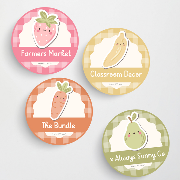 x Always Sunny Co. - Farmers Market Classroom Decor Bundle - Teacher Resources & Classroom Decor