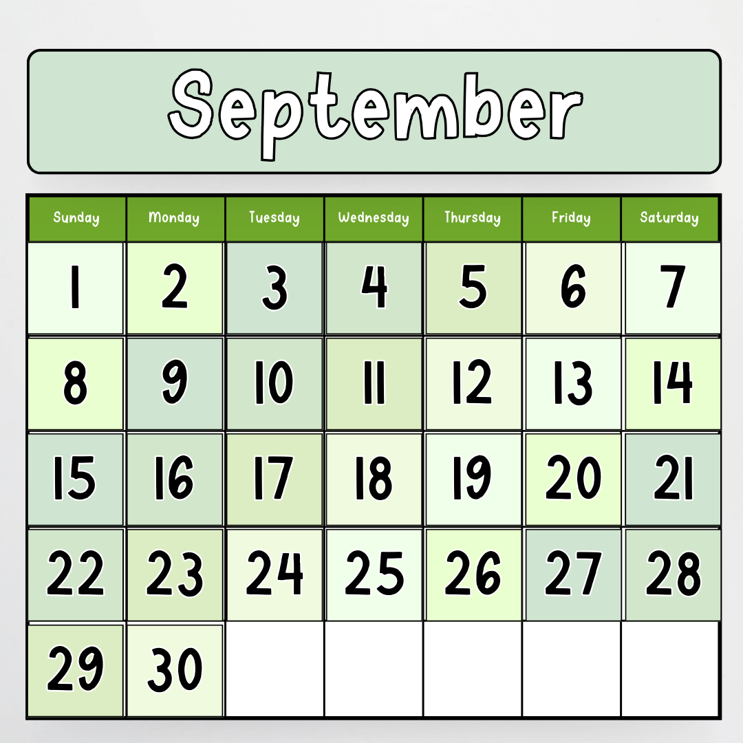 Classroom Calendar - Boho Botanical