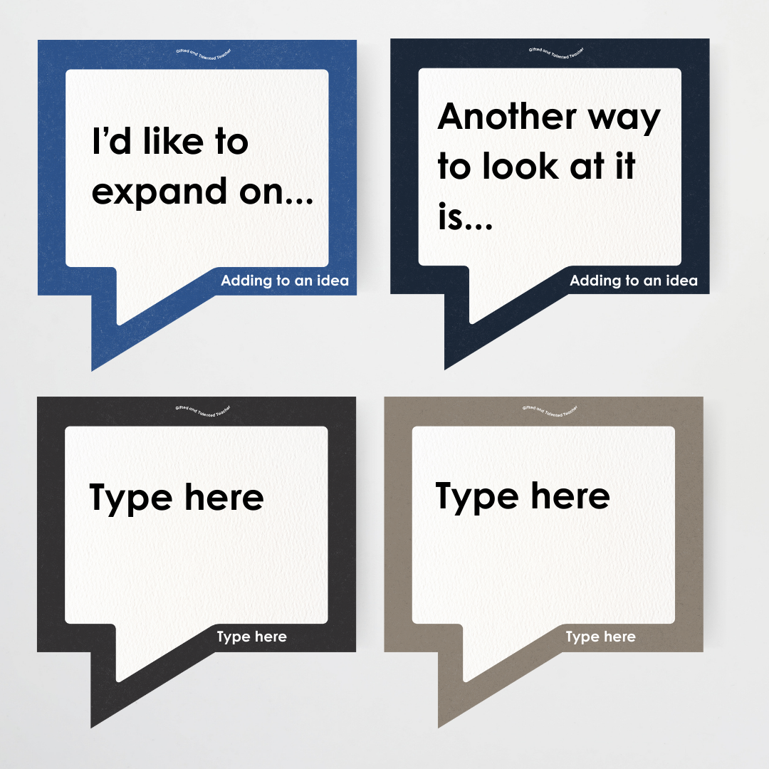 Philip Bunting: Conversation Starter Cards - Watch this Space Classroom Decor