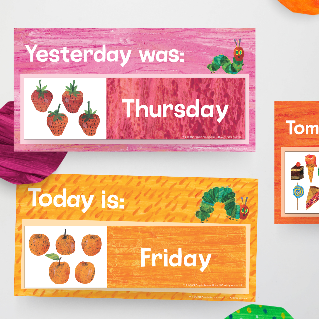 Today is / Tomorrow will be / Yesterday was - The Very Hungry Caterpillar™