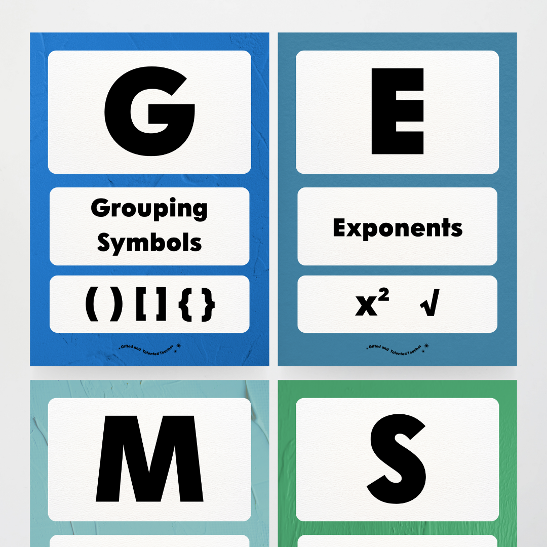 GEMS Order of Operations - North America Classroom Decor - Teacher Resources & Classroom Decor