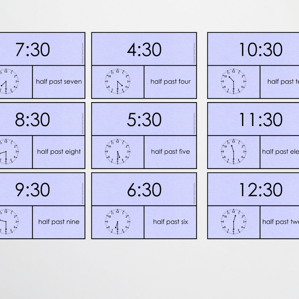 Relative Time - 'half past' the hour | Maths Teacher Resources