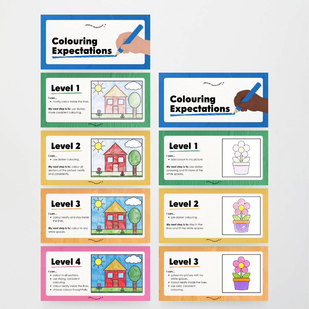Colouring / Coloring Expectations Classroom Wall Display - North America Classroom Decor