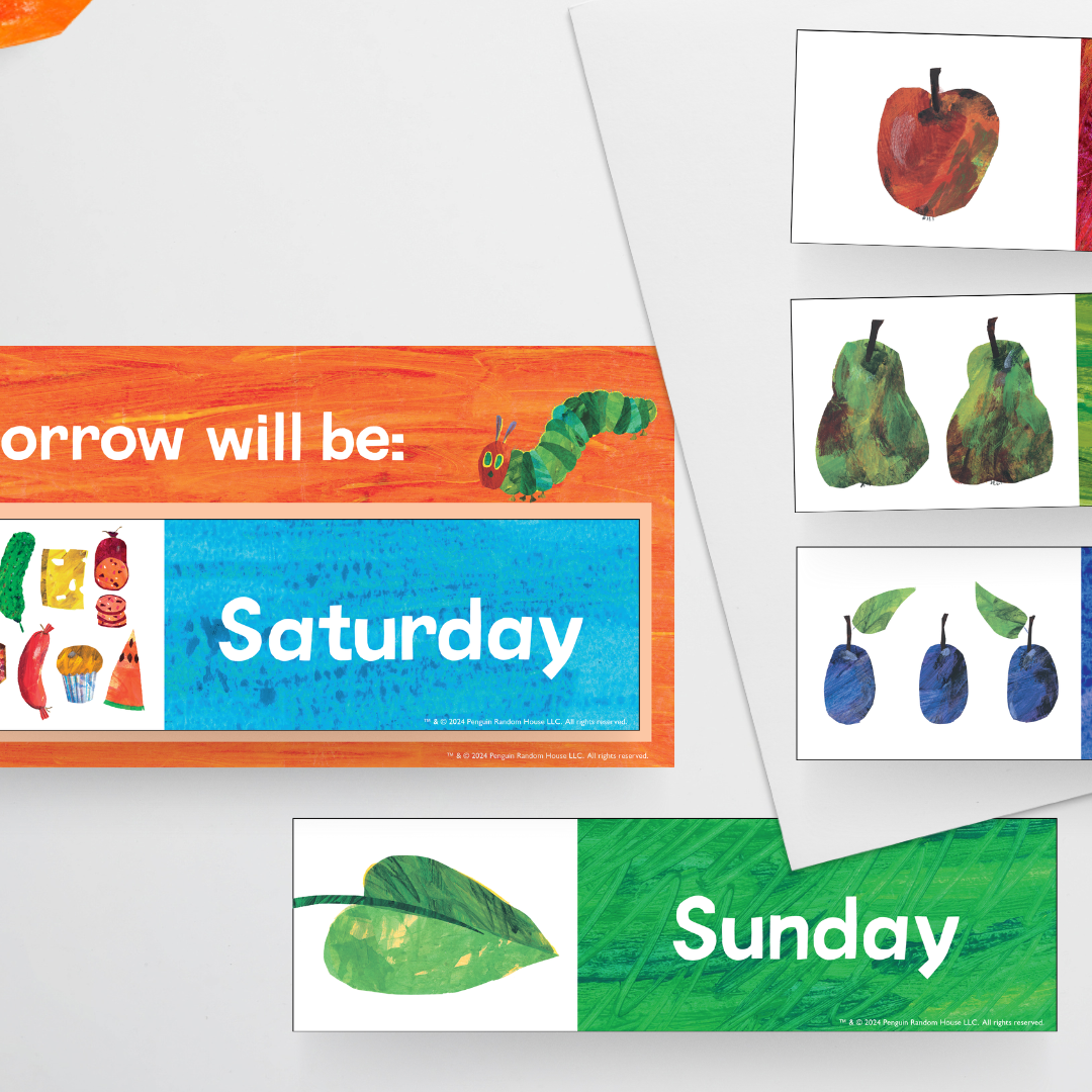 Today is / Tomorrow will be / Yesterday was - The Very Hungry Caterpillar™