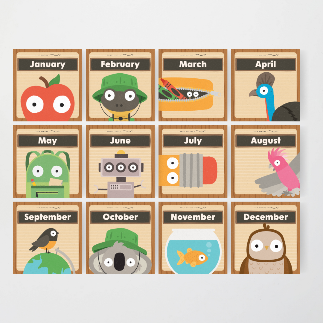 Philip Bunting: Birthday Display - Back to School Classroom Decor