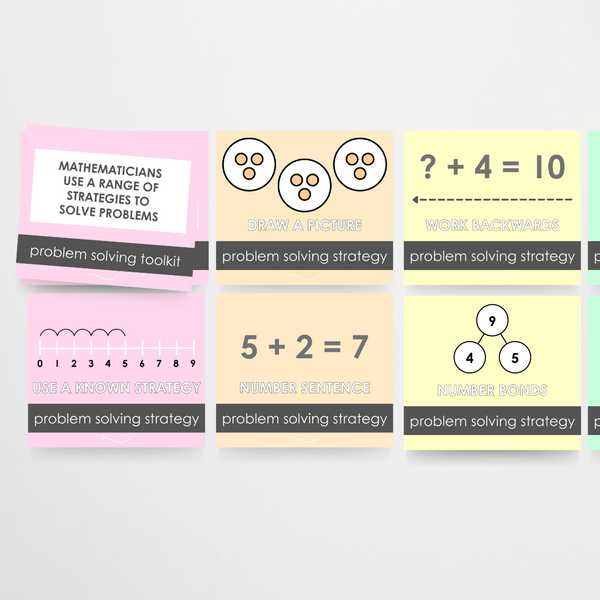 Lower Grades Problem Solving Strategy Toolkit: Pretty in Pastel ...