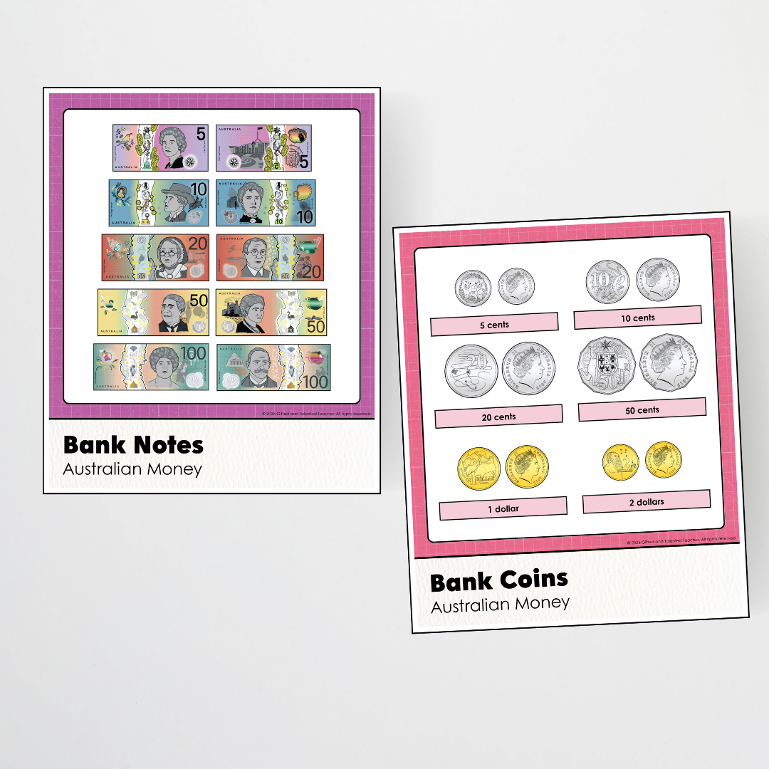 Australian Money Posters - Back To School Classroom Decor
