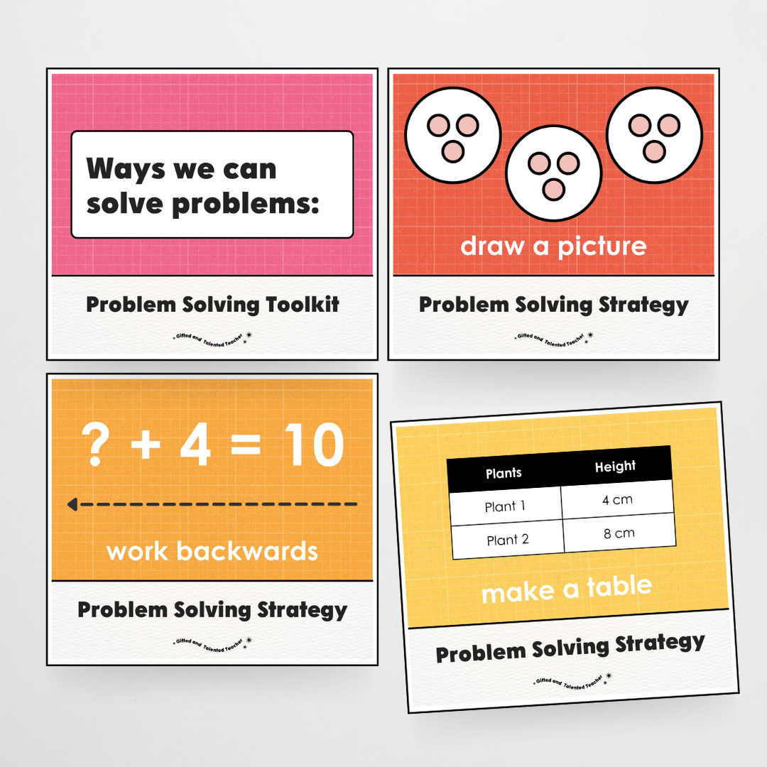 Lower Grades Problem Solving Strategy Toolkit - Back To School Classroom Decor