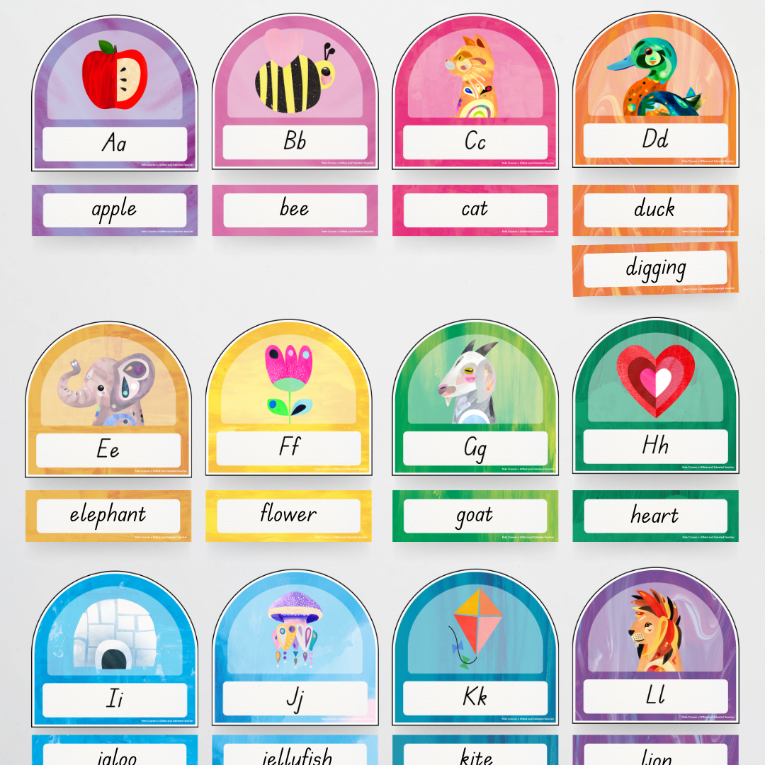 Pete Cromer: Word Wall Classroom Display - Fauna and Flora Classroom Decor