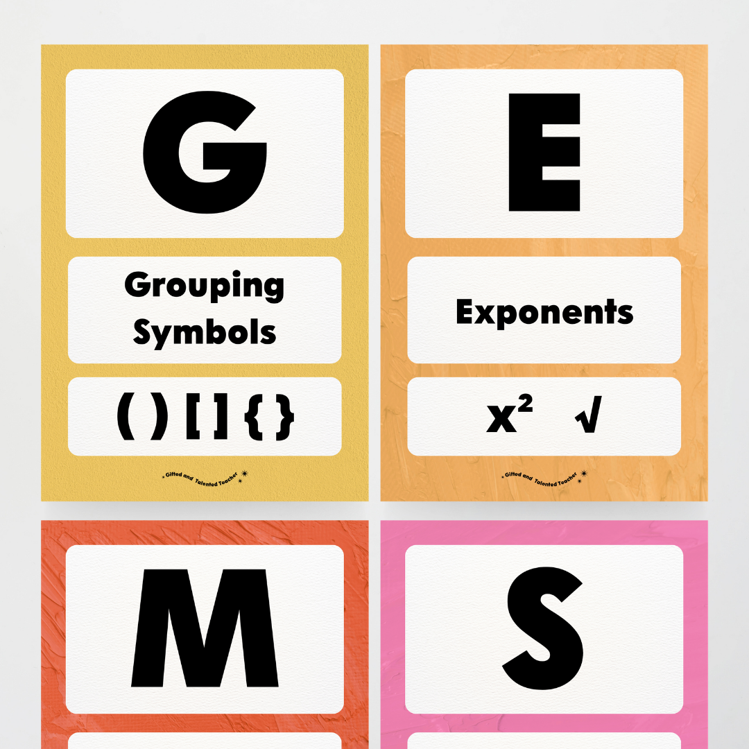 GEMS Order of Operations - North America Classroom Decor - Teacher Resources & Classroom Decor