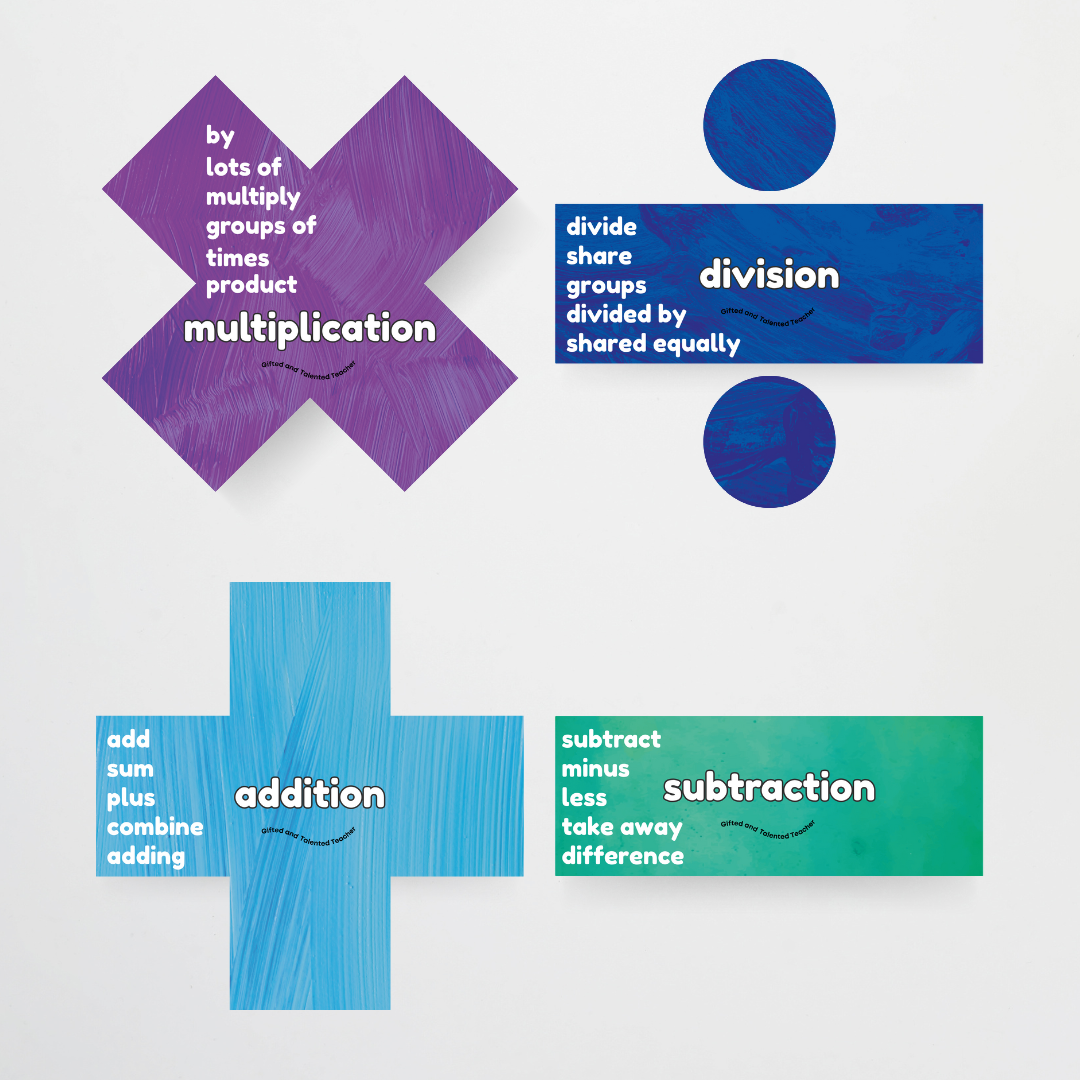 Pete Cromer: Maths Symbols and Vocabulary - Insect Life Classroom Decor