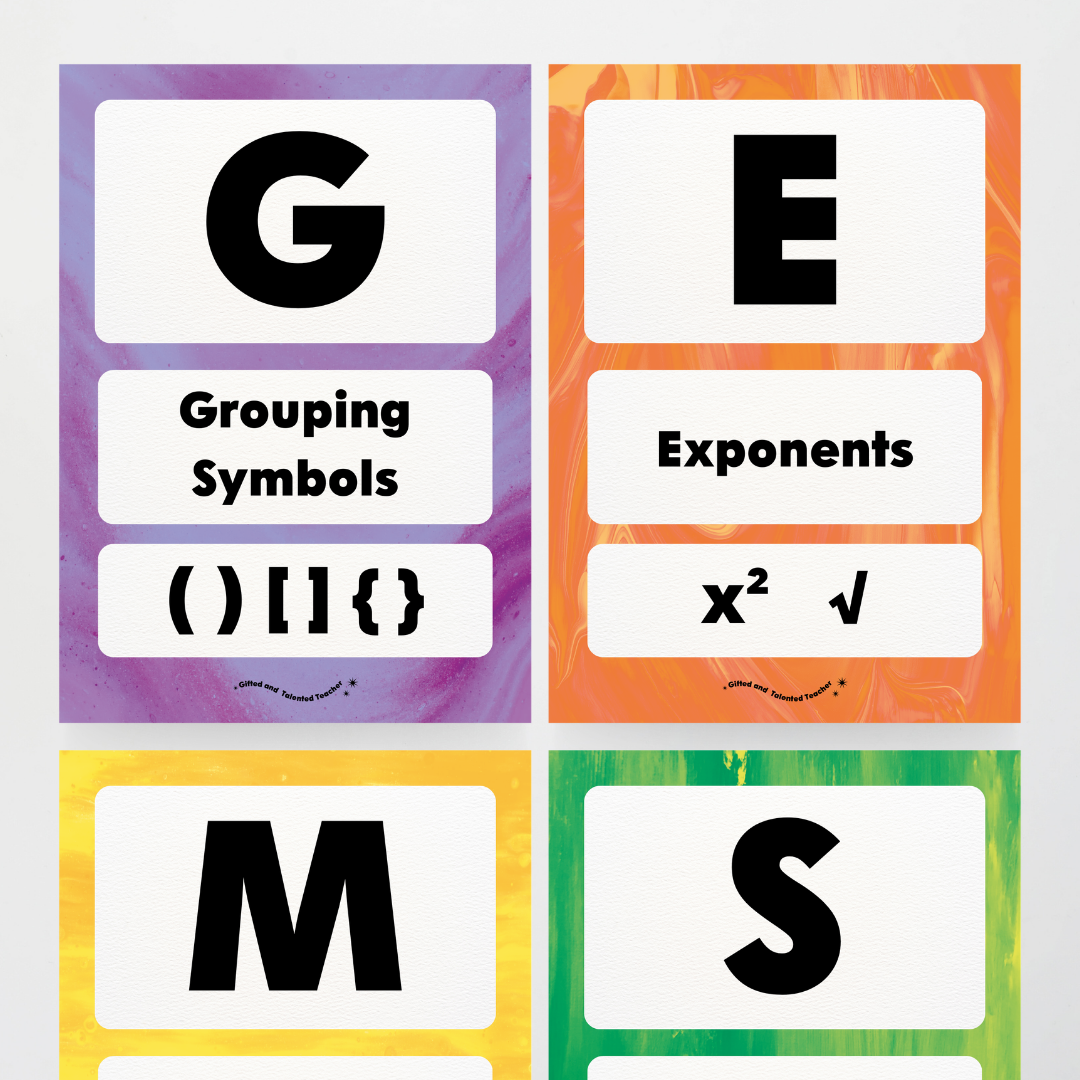 GEMS Order of Operations - Australian Fauna and Flora Classroom Decor - Teacher Resources & Classroom Decor