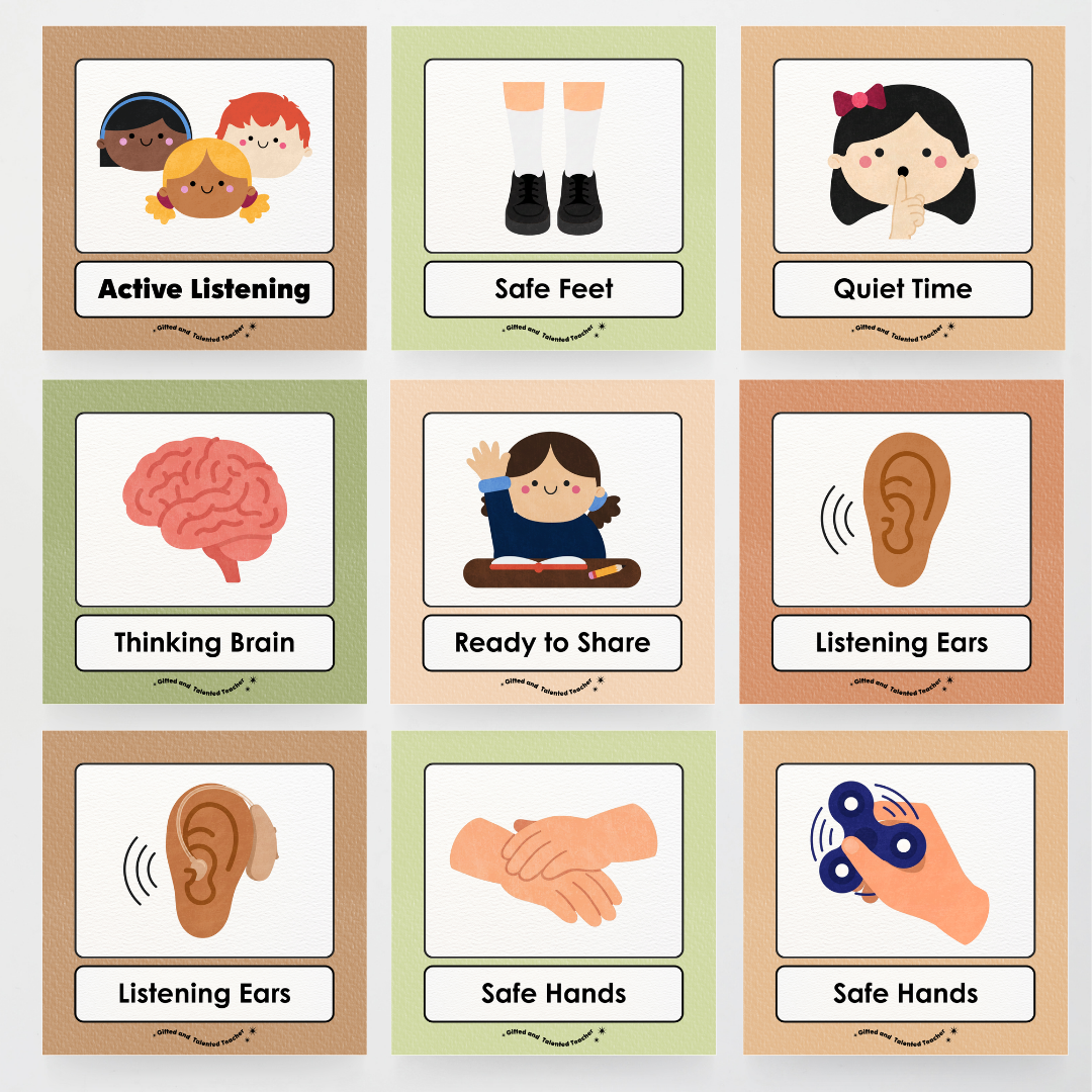 Inclusive Active Listening Editable Classroom Display - Woodland Classroom Decor - Teacher Resources & Classroom Decor