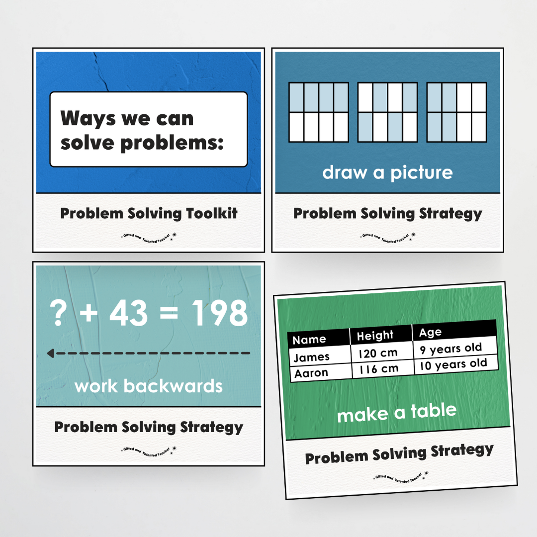 Upper Grades Problem Solving Strategy Toolkit - North America Classroom Decor - Teacher Resources & Classroom Decor
