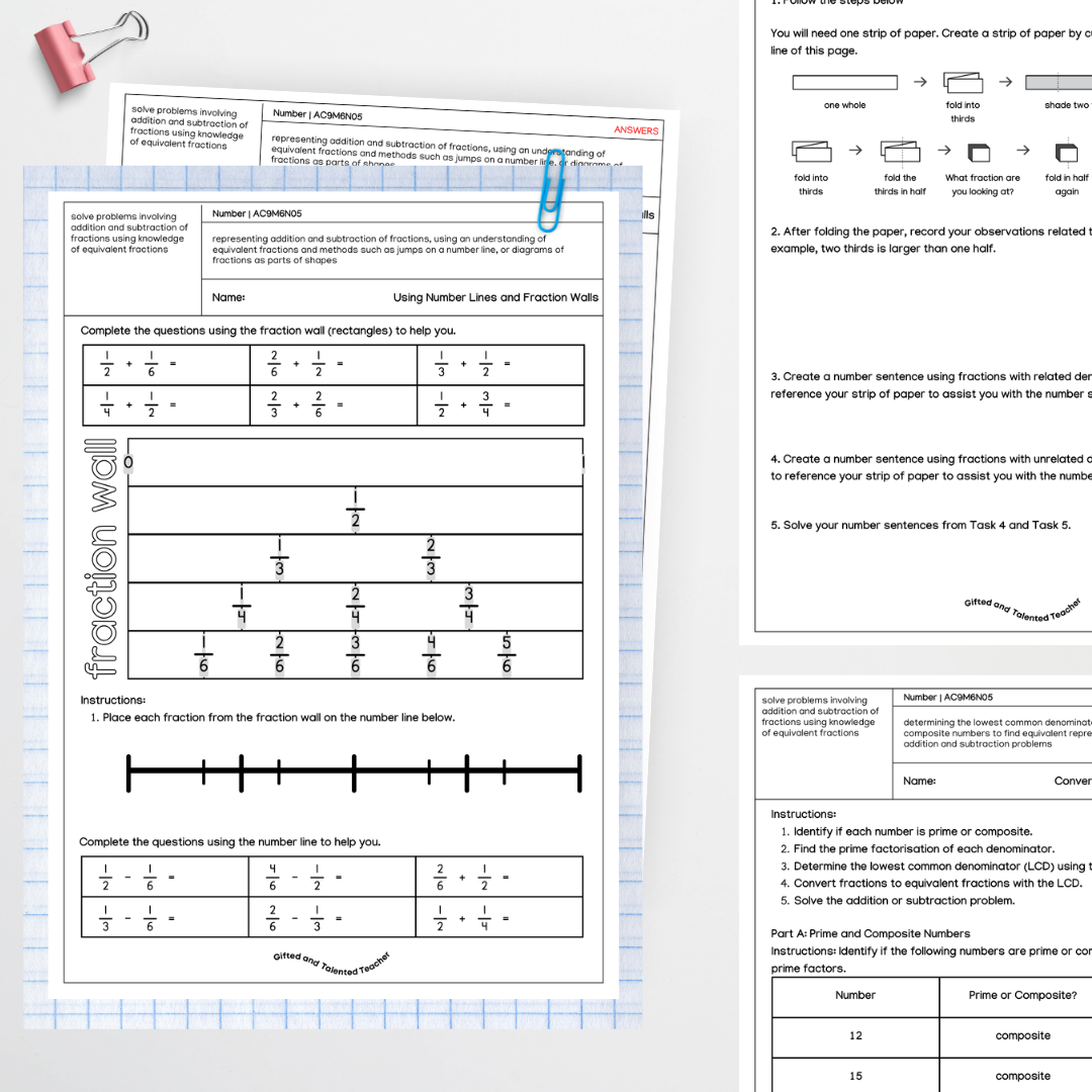 Number - Year 6 Australian Curriculum AC9M6N05