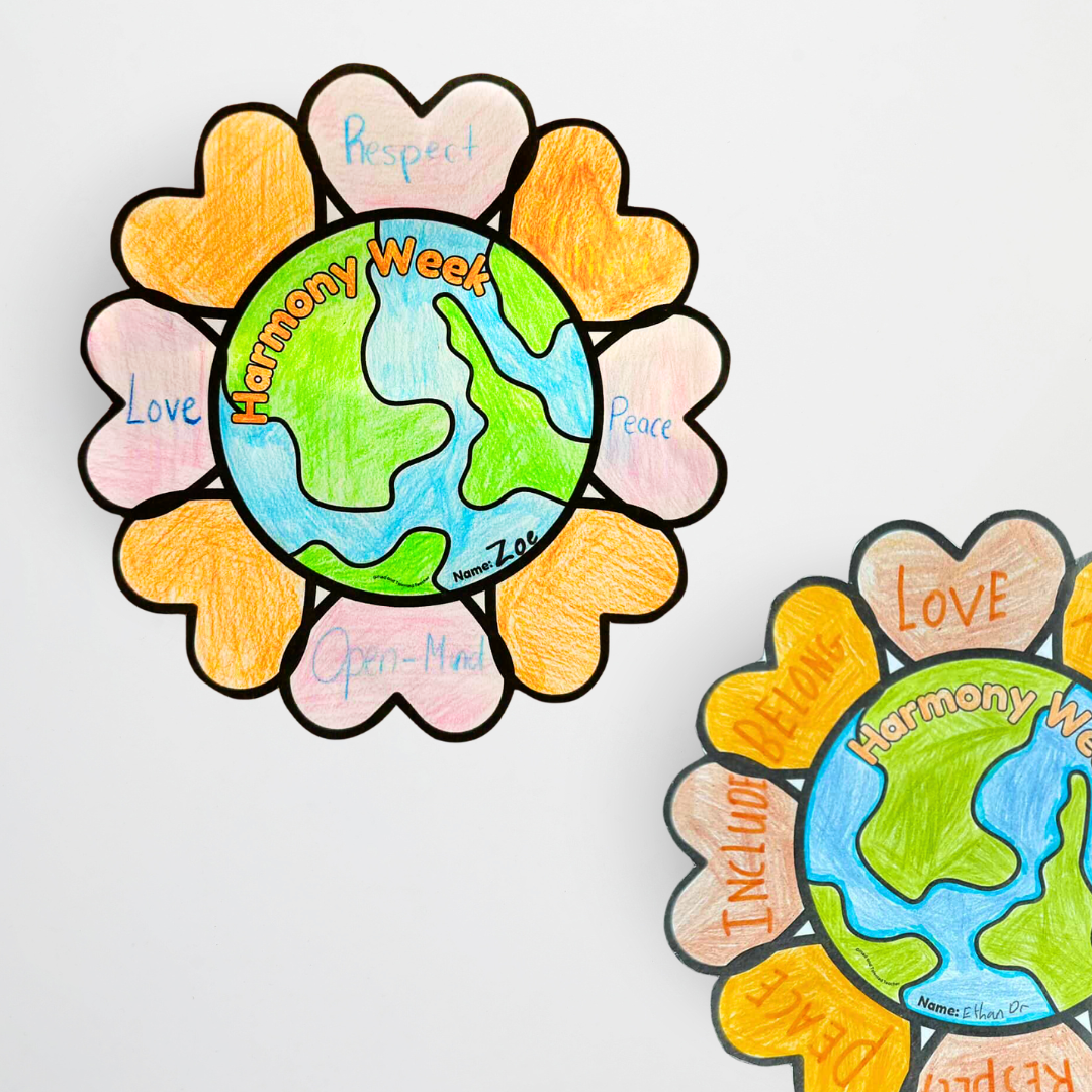 Harmony Week Activity: Globe Craft - Templates and Slides - Teacher Resources & Classroom Decor