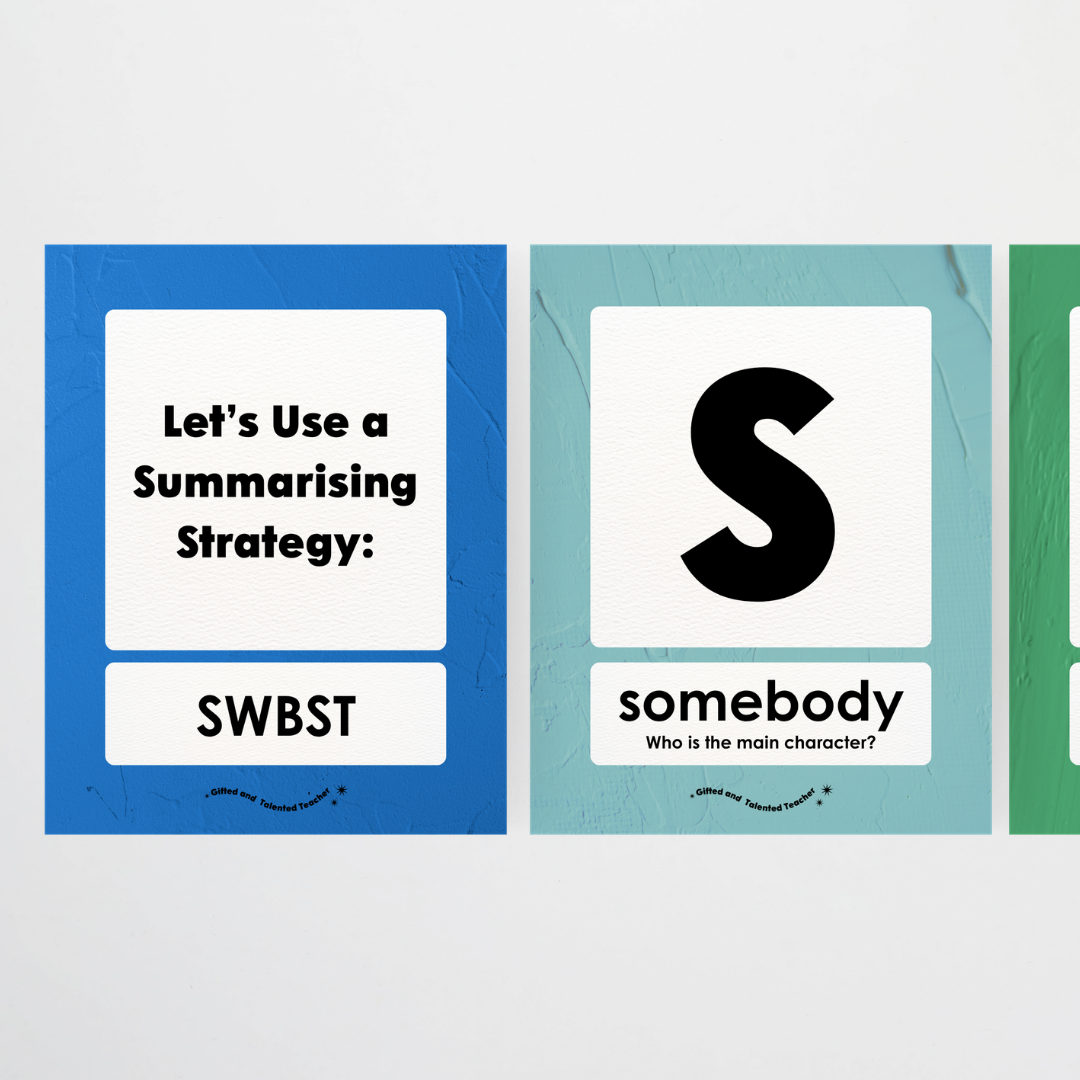 Summarising the Text: SWBST Somebody, Wanted, But, So Then - North America Classroom Decor - Teacher Resources & Classroom Decor