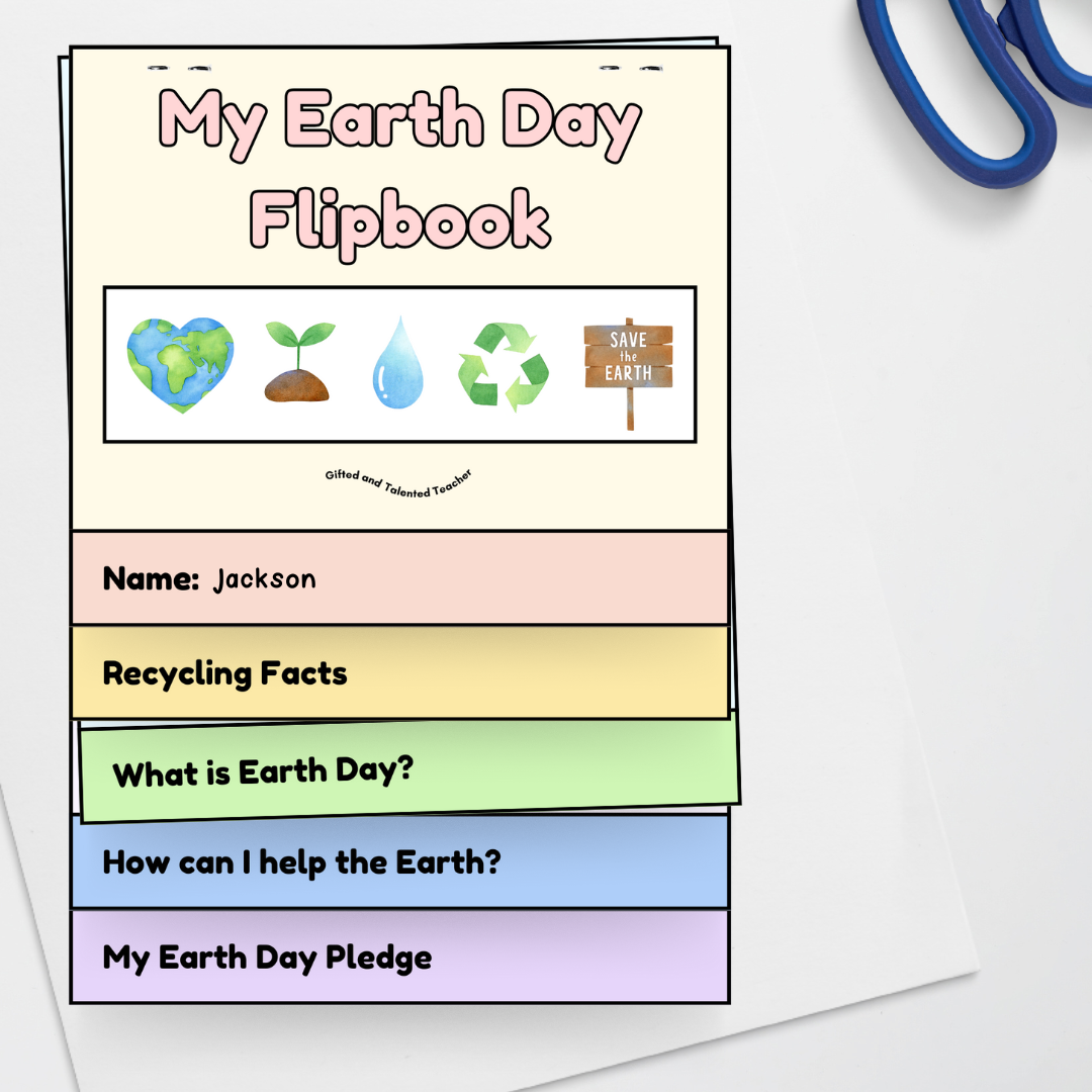 Earth Day: Flipbook Activity