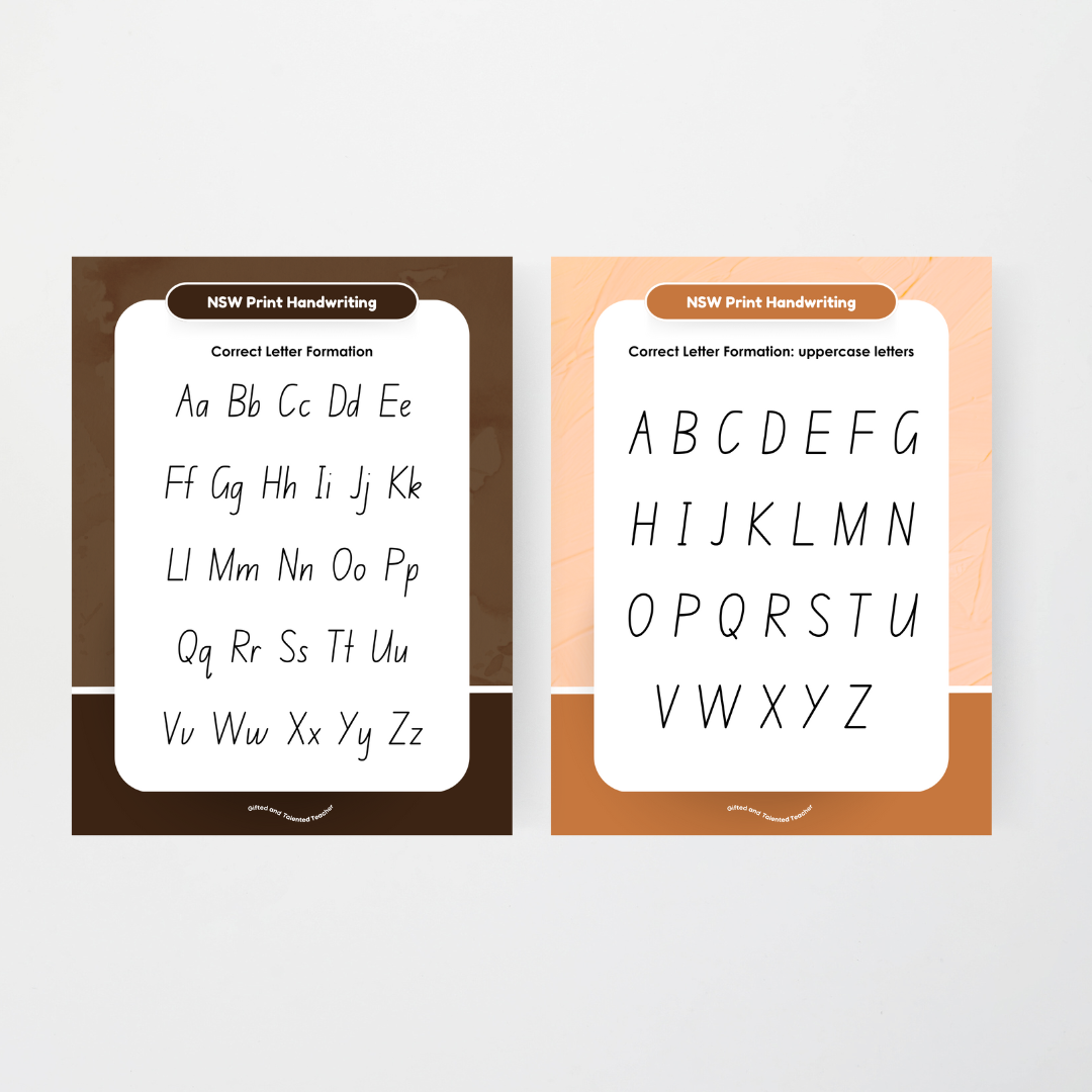 Free NSW Foundation Font Handwriting Posters and Poem - Neutral