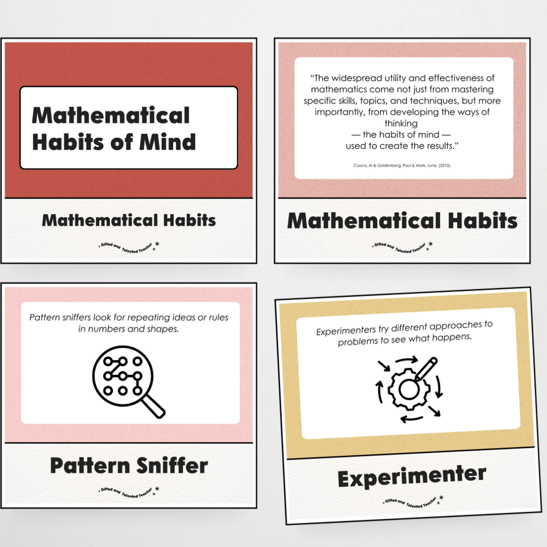 Mathematical Habits of Mind Wall Display: Little Circus Classroom Decor