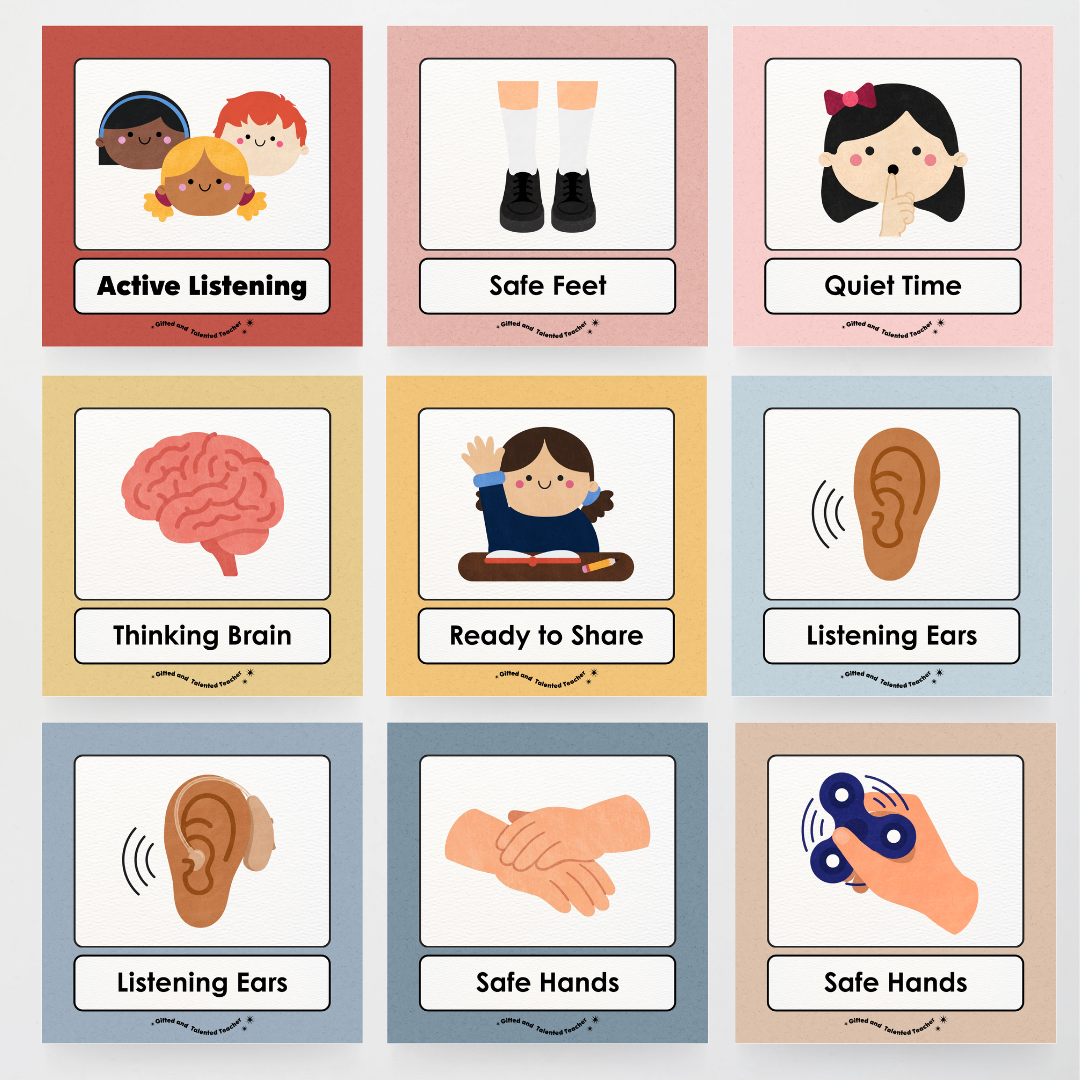 Inclusive Active Listening Editable Classroom Display - Little Circus Classroom Decor - Teacher Resources & Classroom Decor