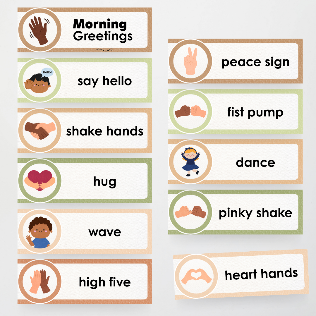 Morning Greetings - Woodland Classroom Decor