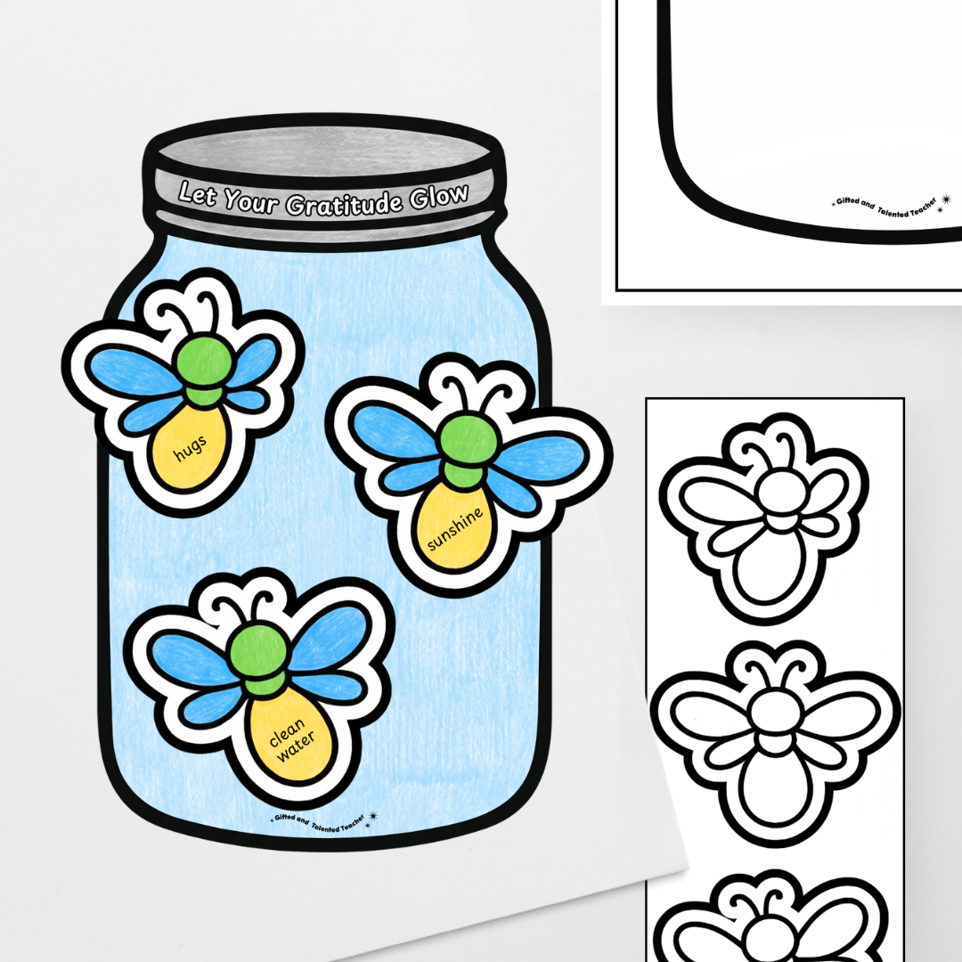 Gratitude Firefly Jar: Let Your Gratitude Glow - Student Activity