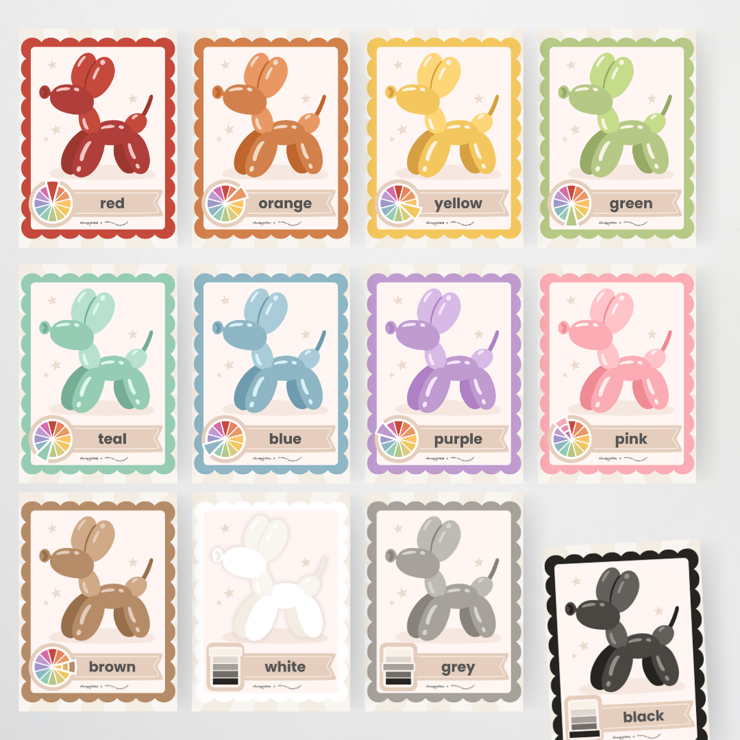 Color / Colour Posters - Little Circus Classroom Decor