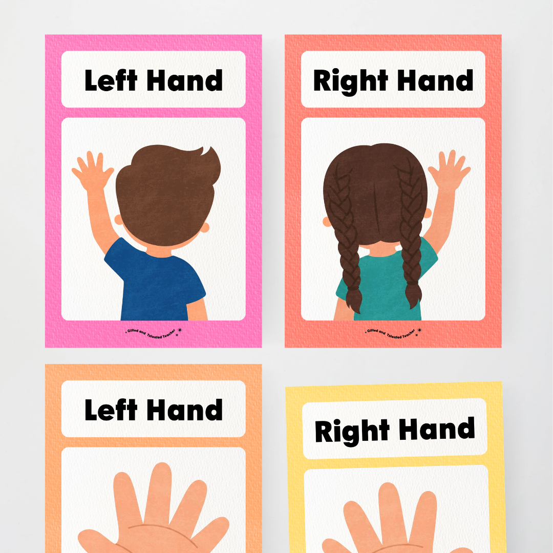 Left Hand and Right Hand Position Classroom Display - Rainbow Classroom Decor - Teacher Resources & Classroom Decor