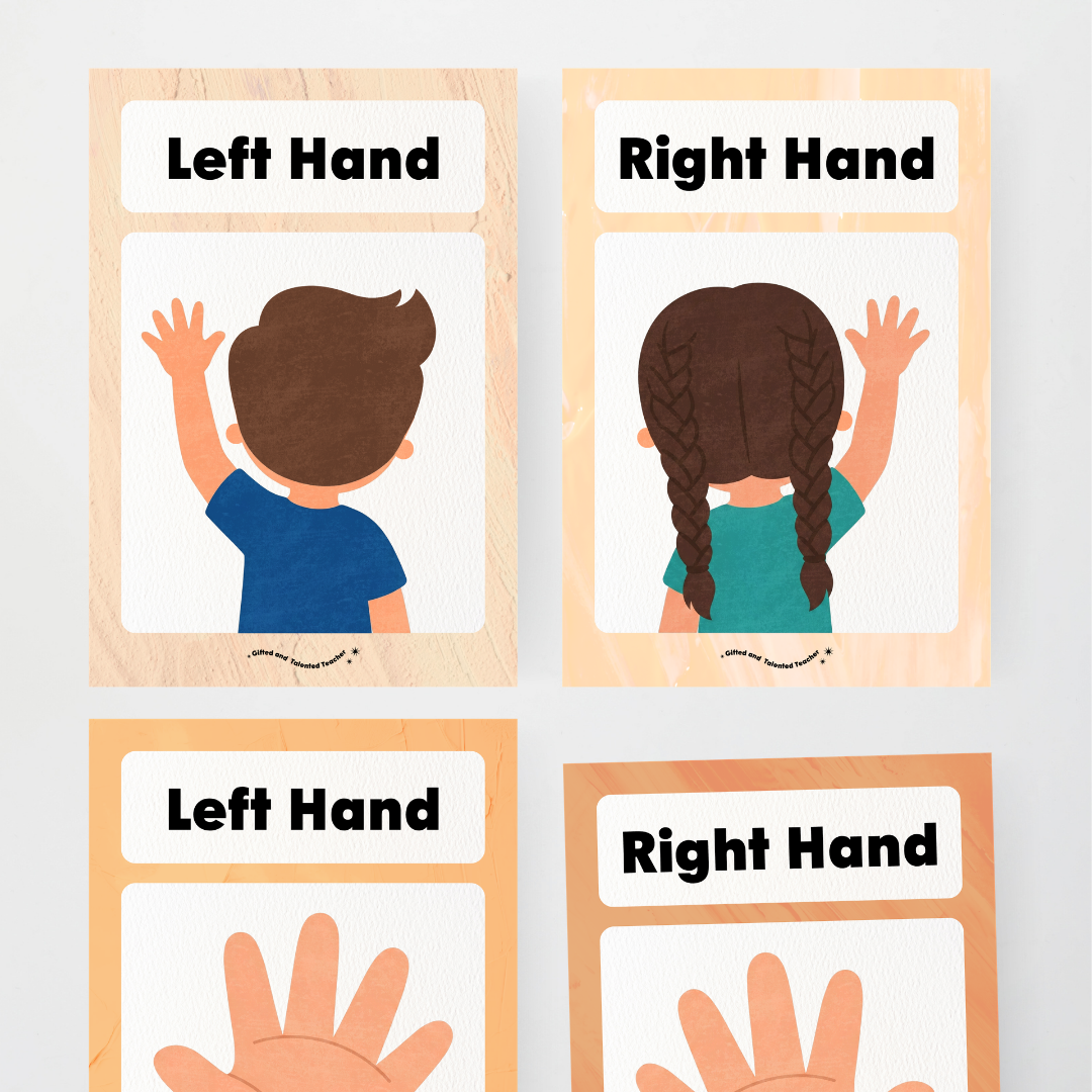 Left Hand and Right Hand Position Classroom Display - Neutral Classroom Decor - Teacher Resources & Classroom Decor
