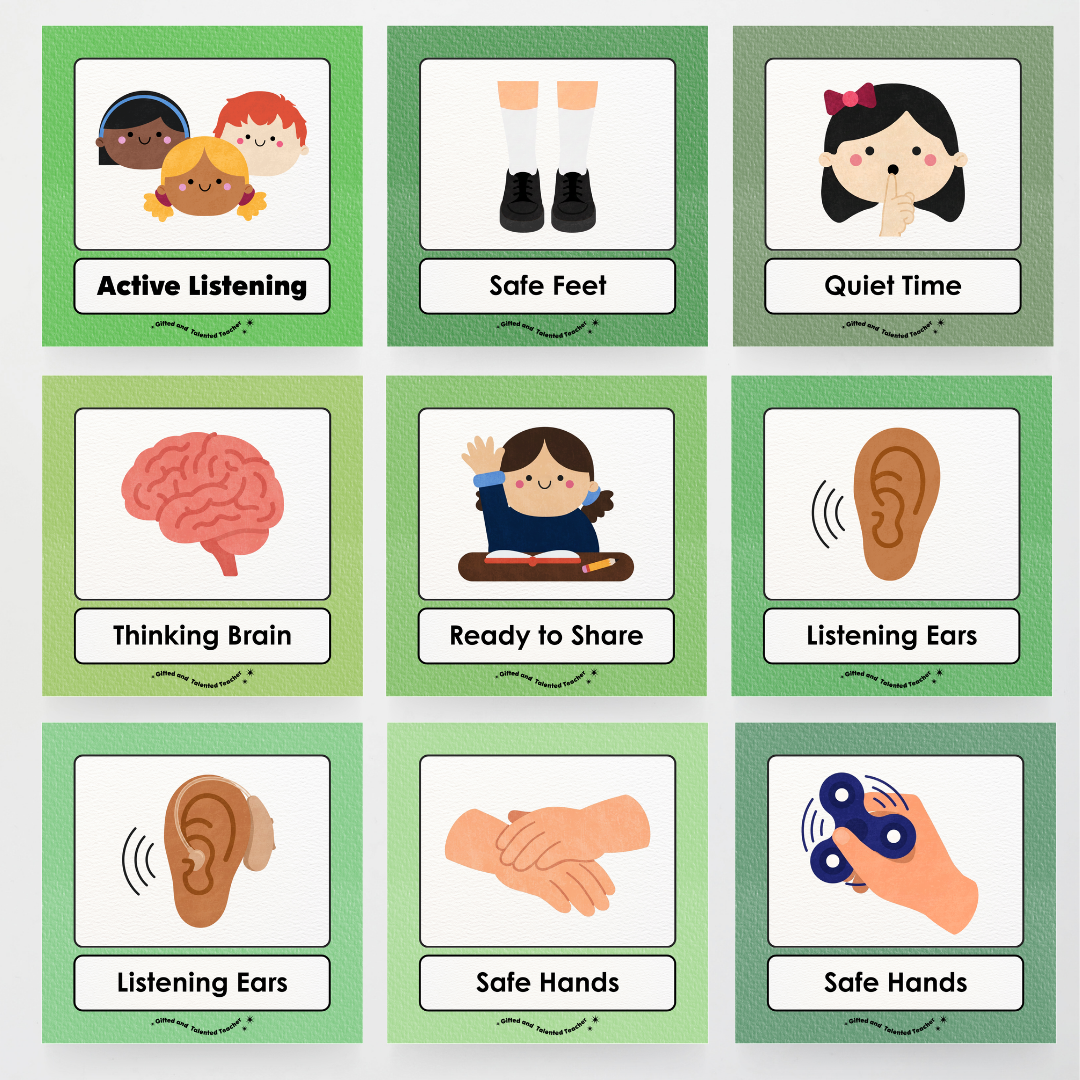 Inclusive Active Listening Editable Classroom Display - Leafy Greens Classroom Decor - Teacher Resources & Classroom Decor