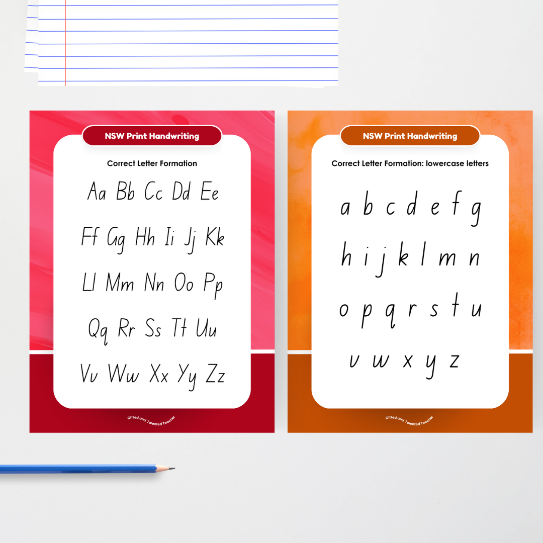 Free NSW Foundation Font Handwriting Posters and Poem - Rainbow