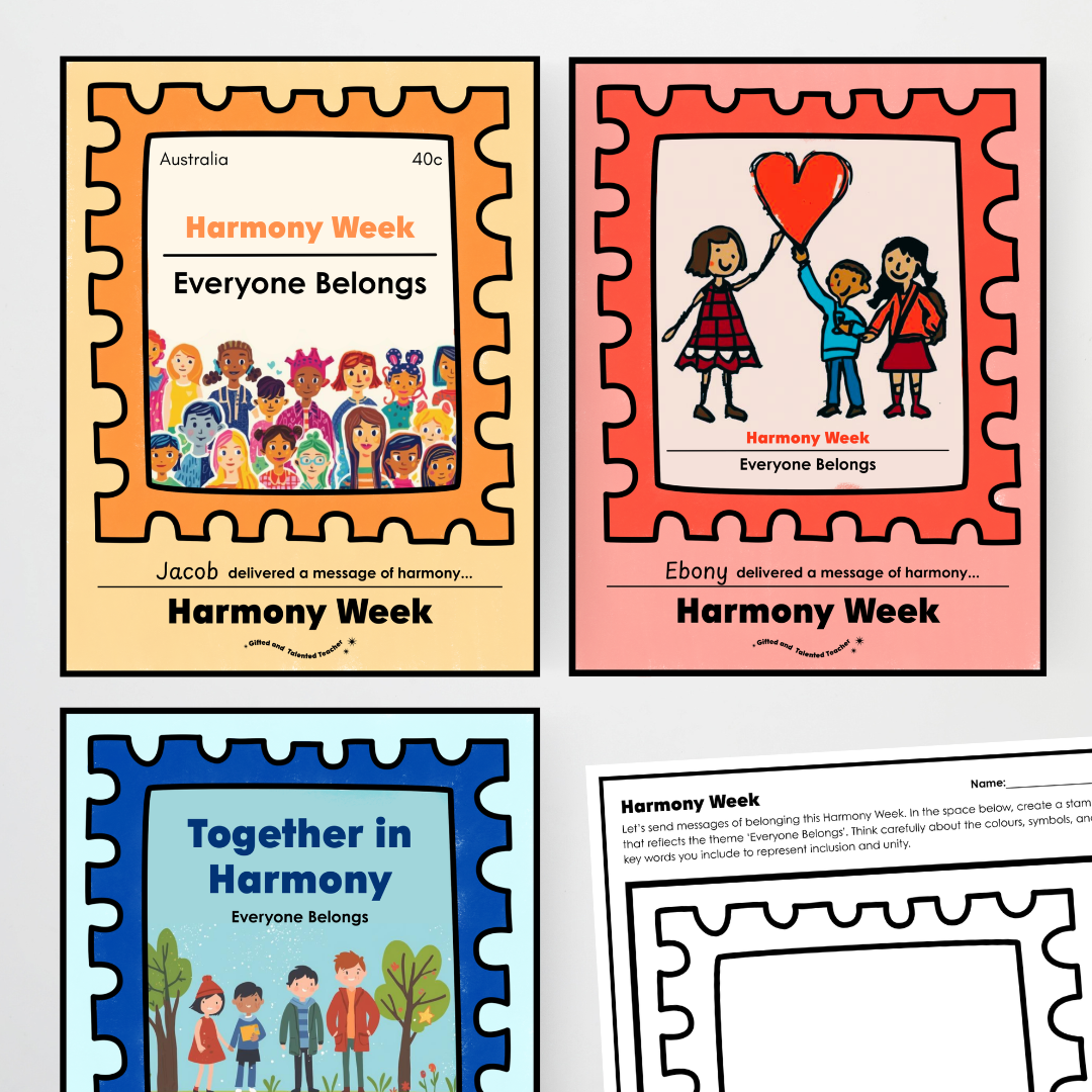 Harmony Day and Harmony Week: Stamp Design and Student Activity - Teacher Resources & Classroom Decor