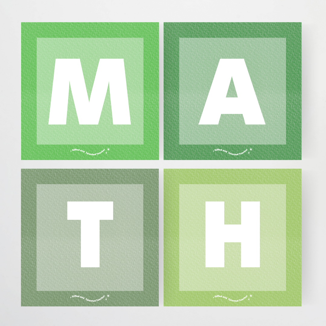 Lettering Tiles - Leafy Greens Classroom Decor