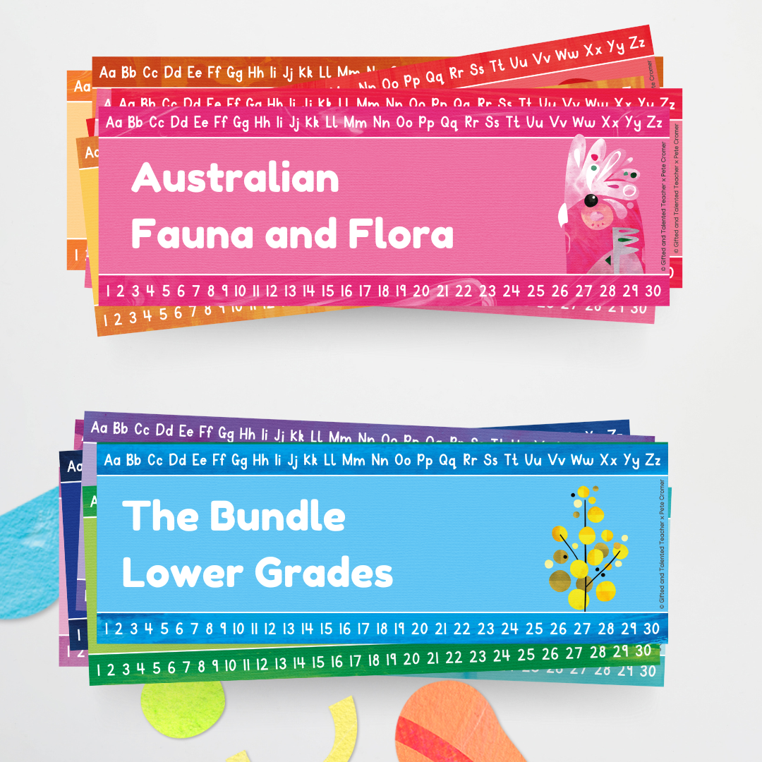 x Pete Cromer - Lower Grades Bundle - Australian Fauna and Flora Classroom Decor