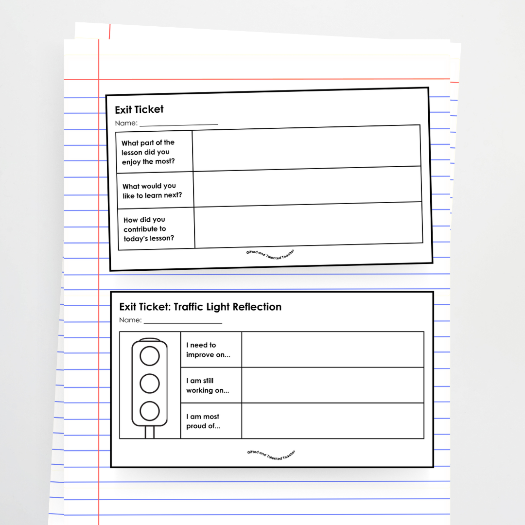 Exit Tickets: Self-Assessment, Peer Assessment and Teacher Assessment