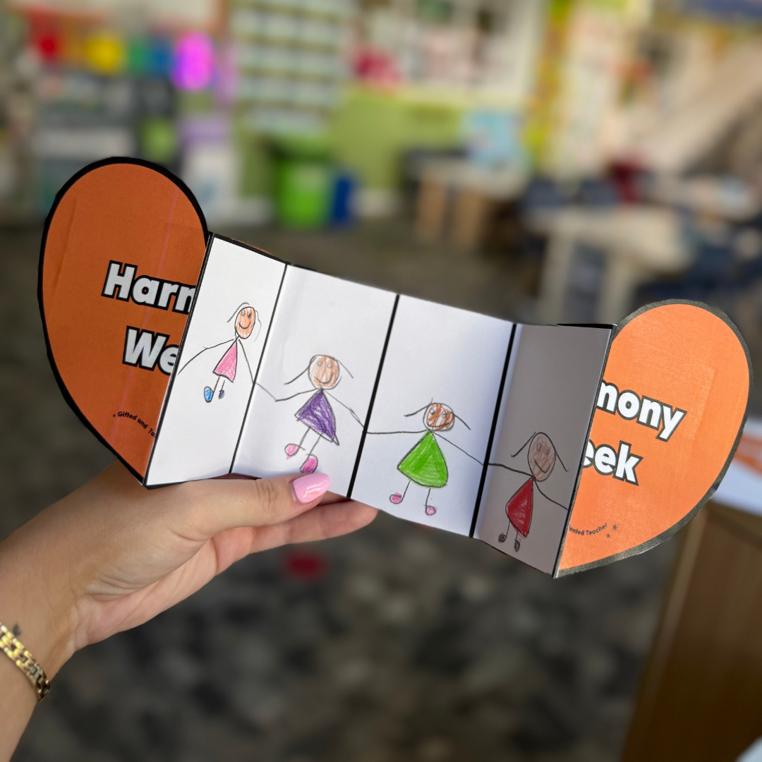 Harmony Day and Harmony Week: Editable Concertina Heart Craft Activity - Teacher Resources & Classroom Decor