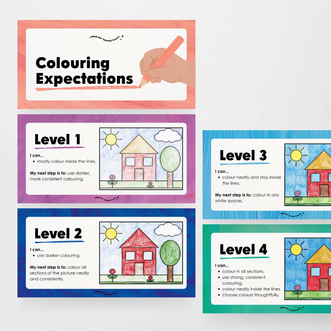 Colouring / Coloring Expectations Classroom Wall Display - Insect Life Classroom Decor