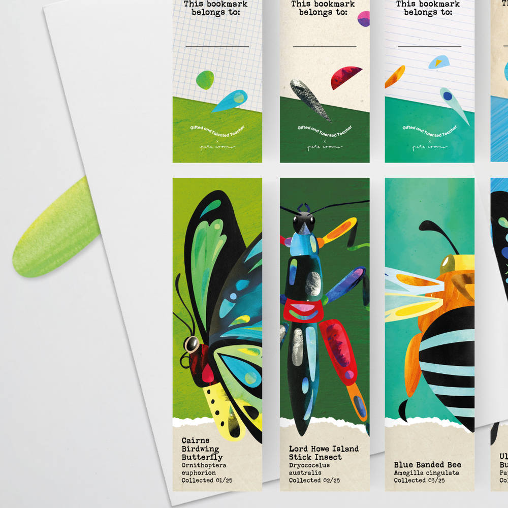 Pete Cromer: Colour Bookmarks - Insect Life Classroom Decor | Gifted ...