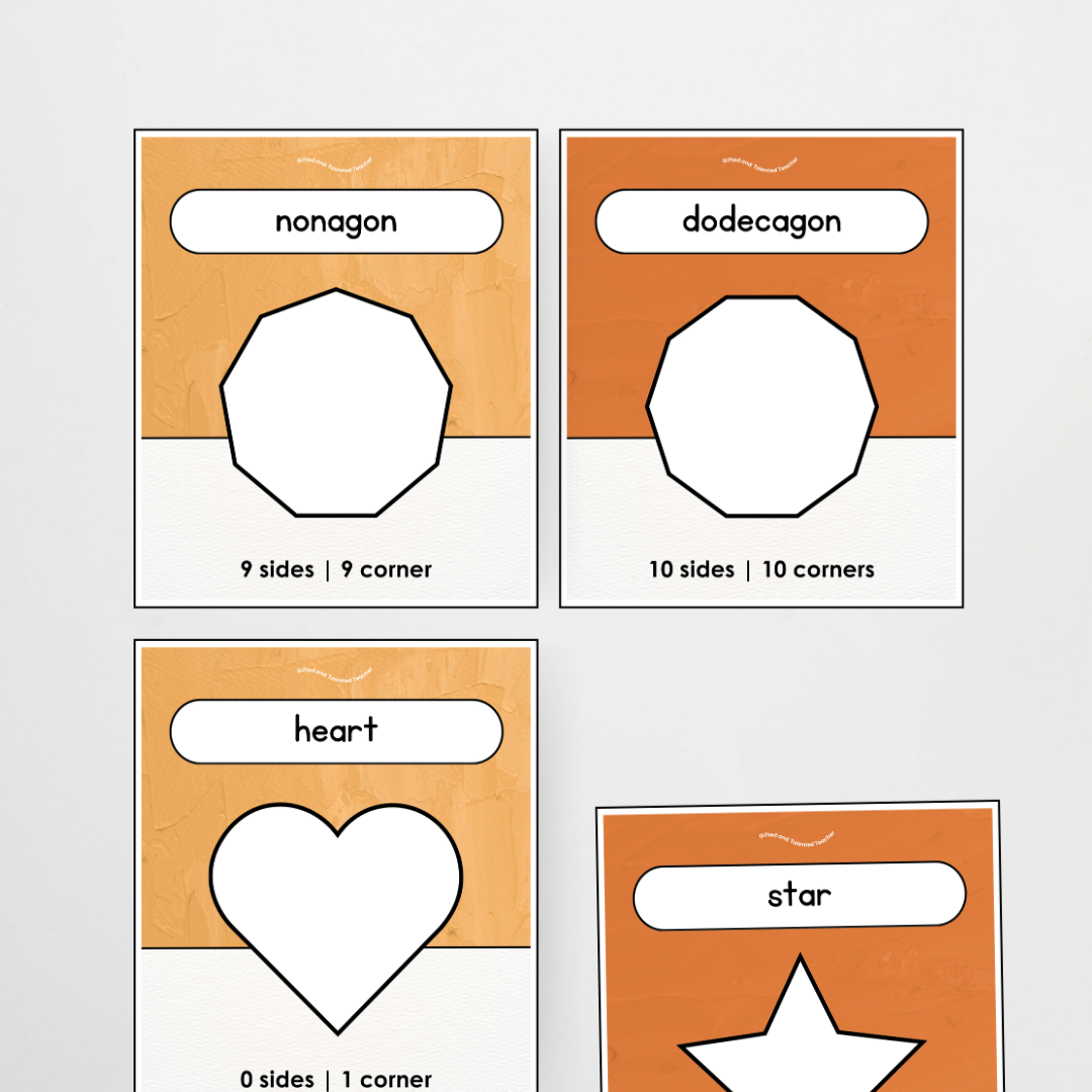 2D Shapes Posters - North America Classroom Decor - Teacher Resources & Classroom Decor