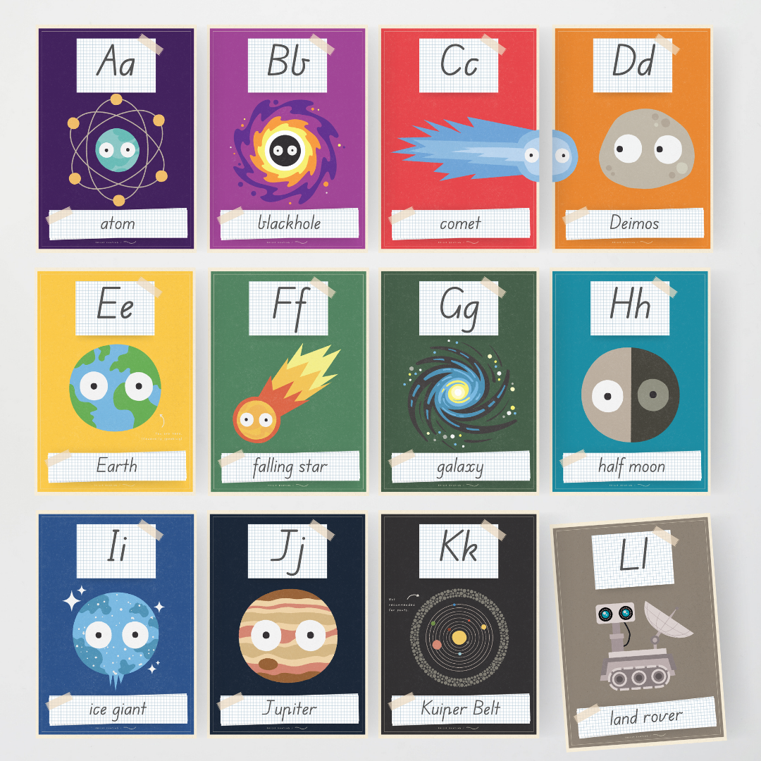 Philip Bunting: Alphabet Posters (Upper Grades) - Watch this Space Classroom Decor
