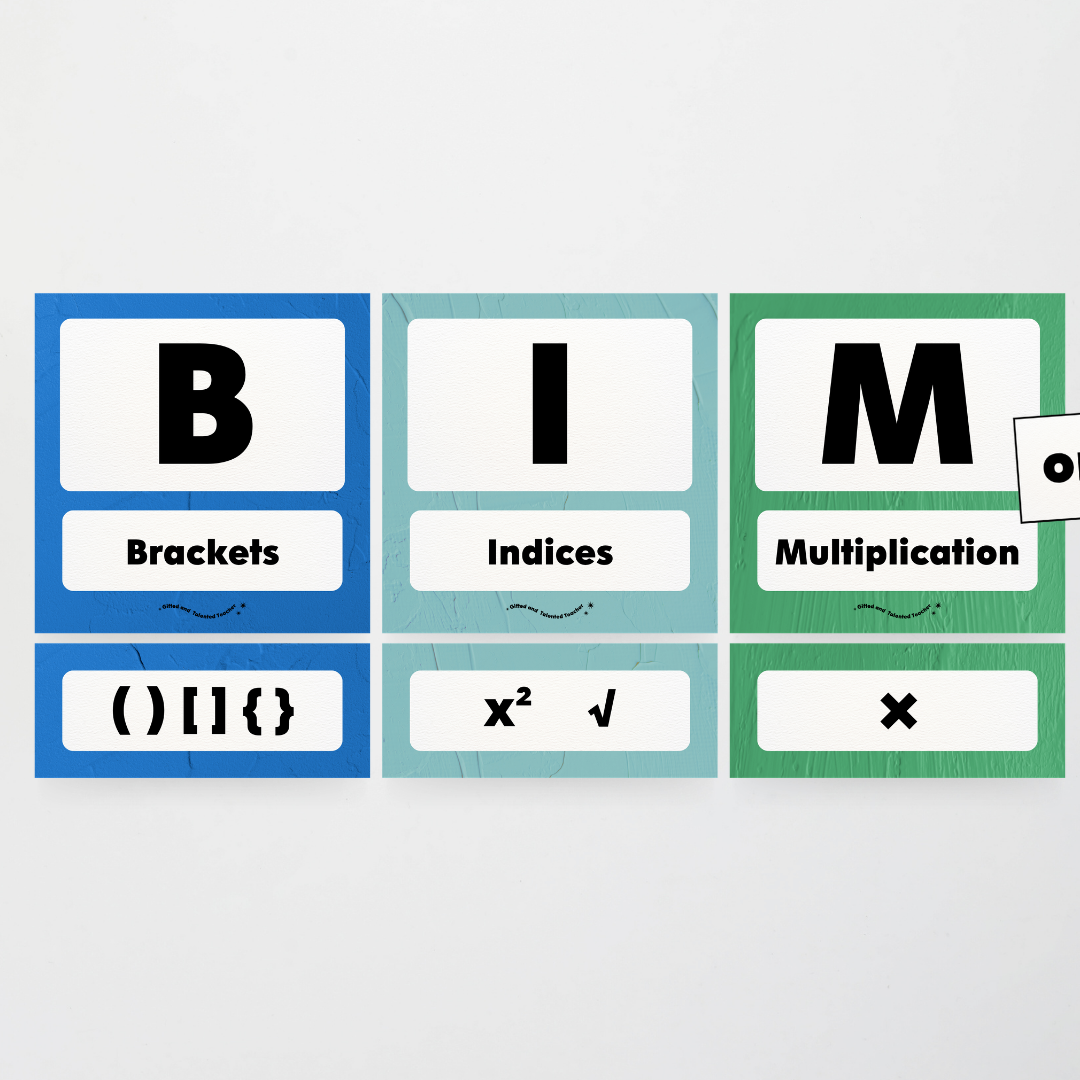 BIMDAS Order of Operations - North America Classroom Decor - Teacher Resources & Classroom Decor